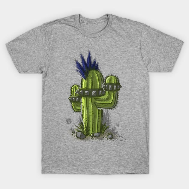 Punk Cactus T-Shirt by raxarts